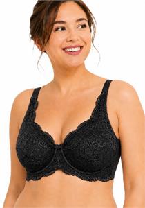 Kelly Lace Underwire Bra by QT Bras (Black)
